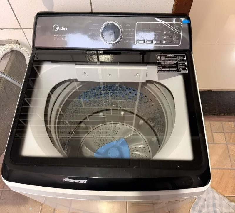 Máquina De Lavar Roupas 12kg Branca Midea Wave Impeller - 127V