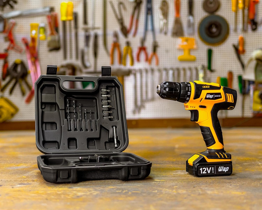 WAP Parafusadeira e Furadeira 12V com Kit