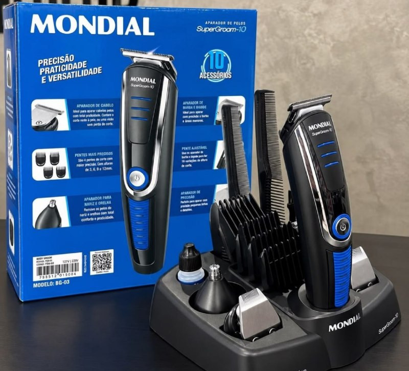 Aparador de Pelos Super Groom 10 Mondial Bivolt