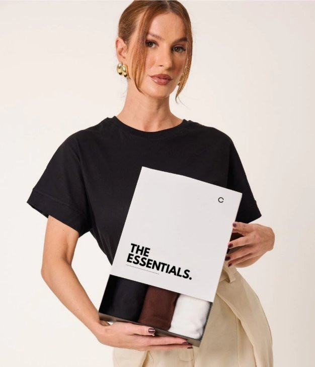 Kit 3 T-Shirts Oversized Cléa Store