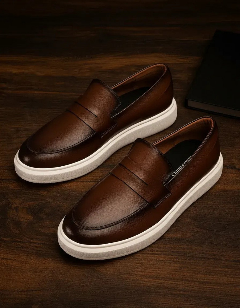 Sapato Loafer Masculino Couro Casual Luxo