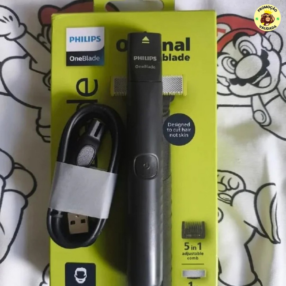 Barbeador e Aparador Elétrico Philips OneBlade