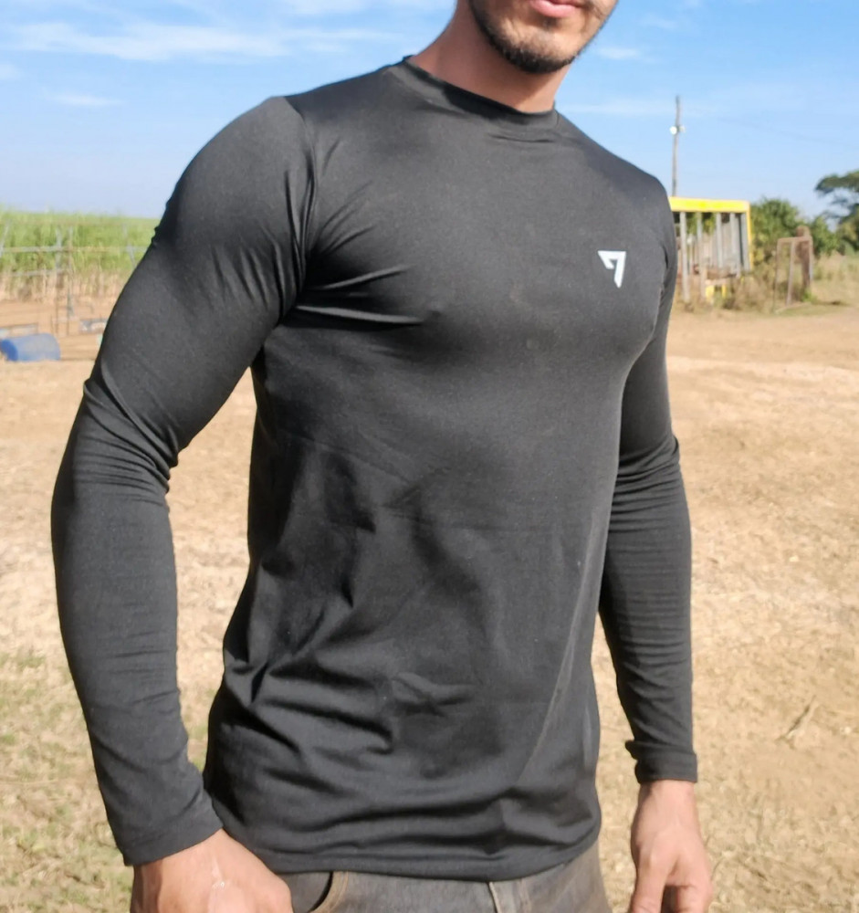 Kit 3 Camisetas Térmicas Masculinas Segunda Pele