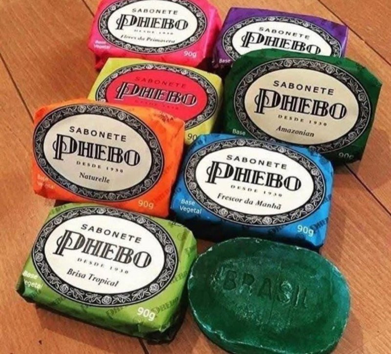 Kit 8 Sabonetes Phebo Amarelo - 720g
