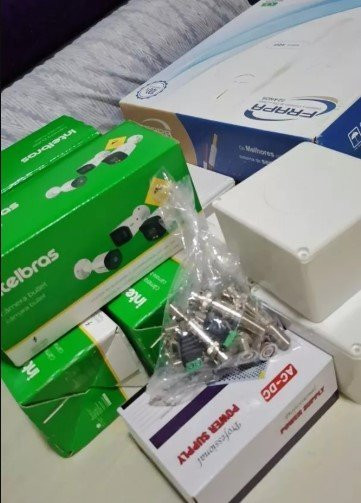 Kit 4 Câmeras Intelbras DVR 4ch HD loja/casa
