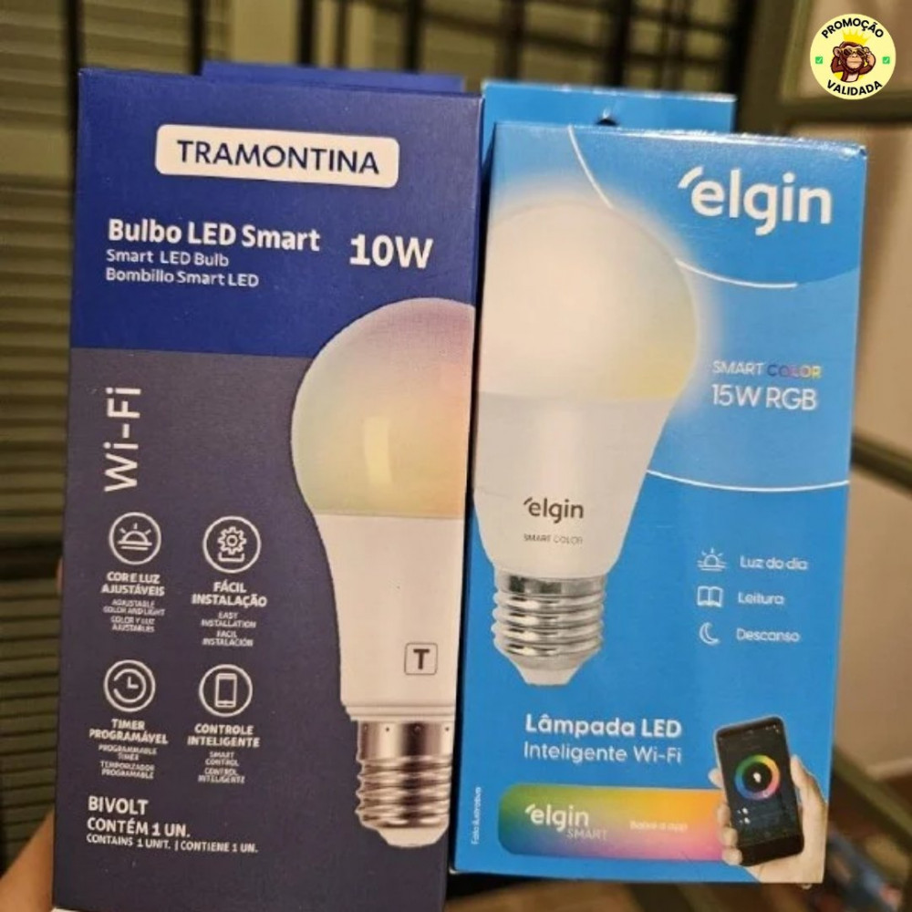 Lâmpada Smart LED Inteligente E27 10W