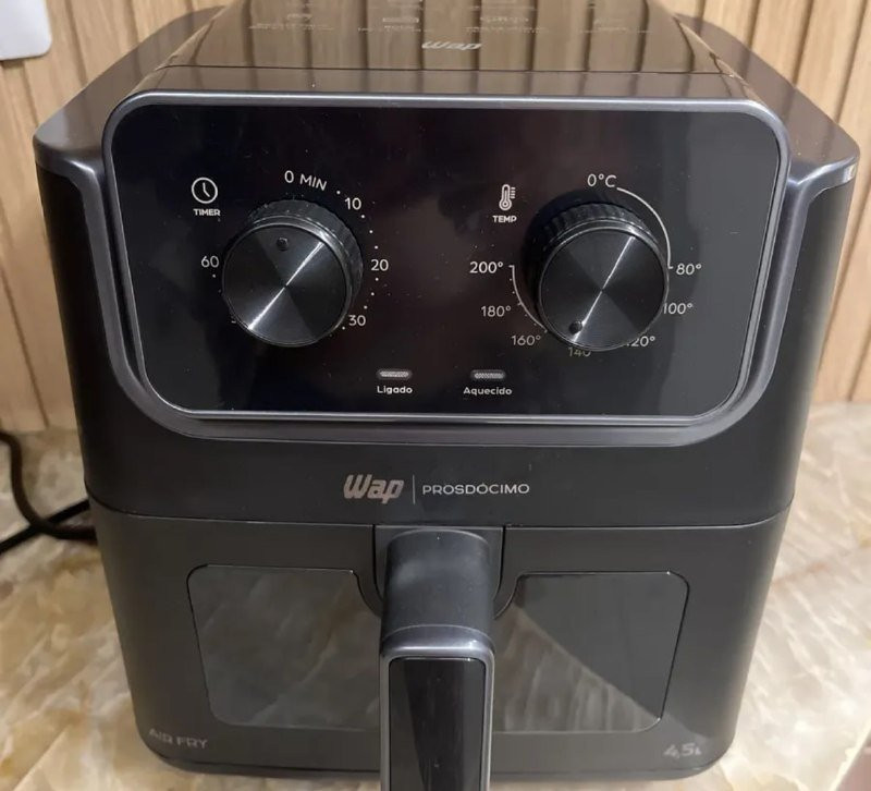 Airfryer Wap Prosdócimo Af01 4,5L Visor E Luz Interna