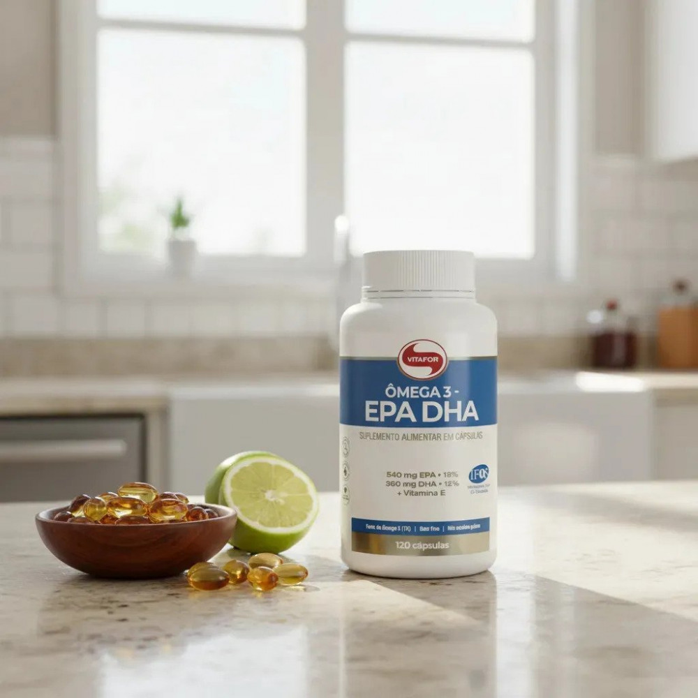 Ômega 3 EPA DHA 120 Cápsulas Vitafor