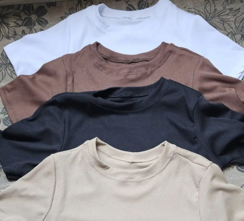 Kit 4 Blusas Ribana Canelado