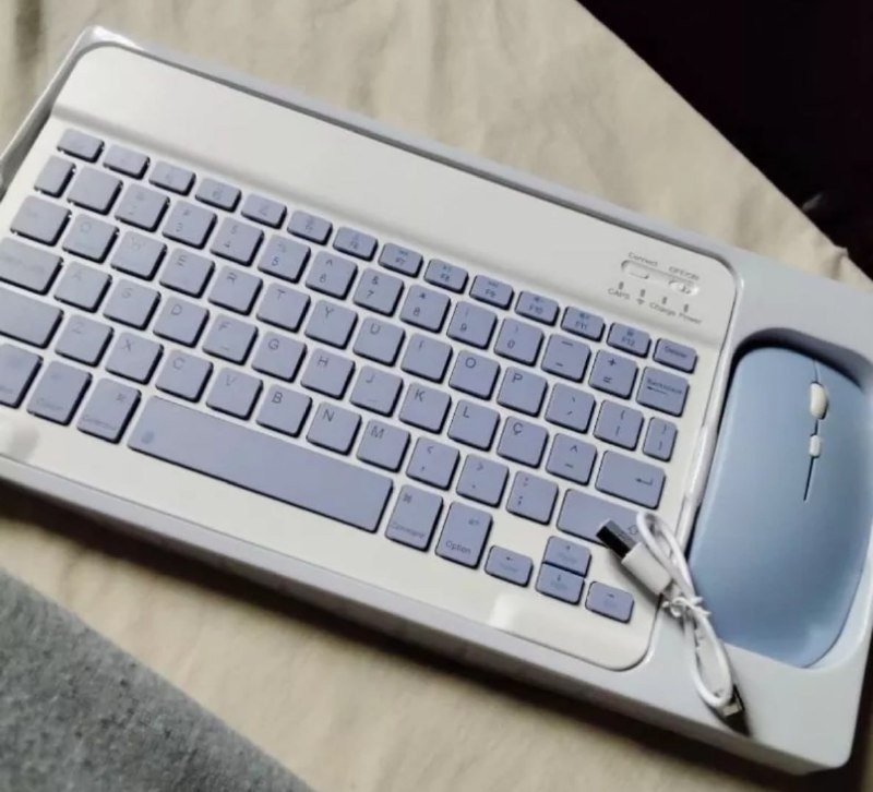 Kit Teclado e Mouse Sem Fio Bluetooth (varias cores)