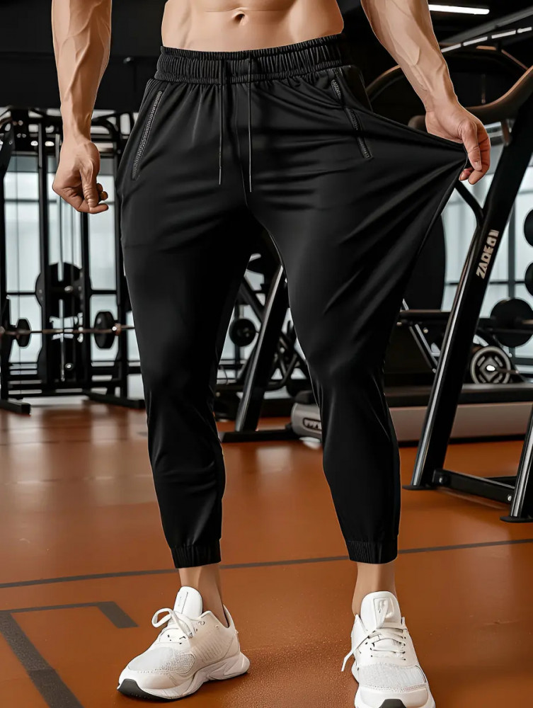 Calça Masculina Tactel Jogger Preto G 40/44