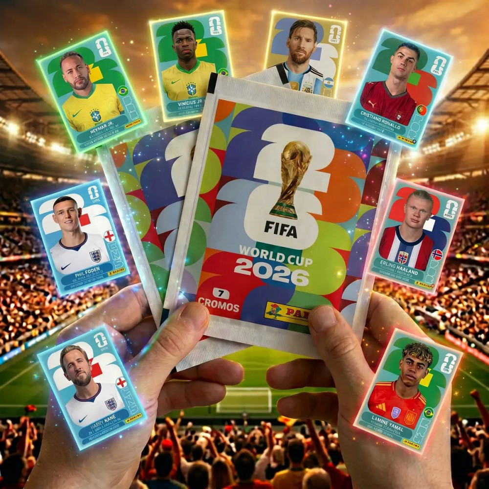 Kit 100 Envelopes Figurinhas Copa 2026