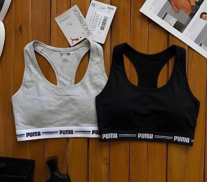 Kit 2 Tops Puma Original Alta Sustentação Academia Fitness