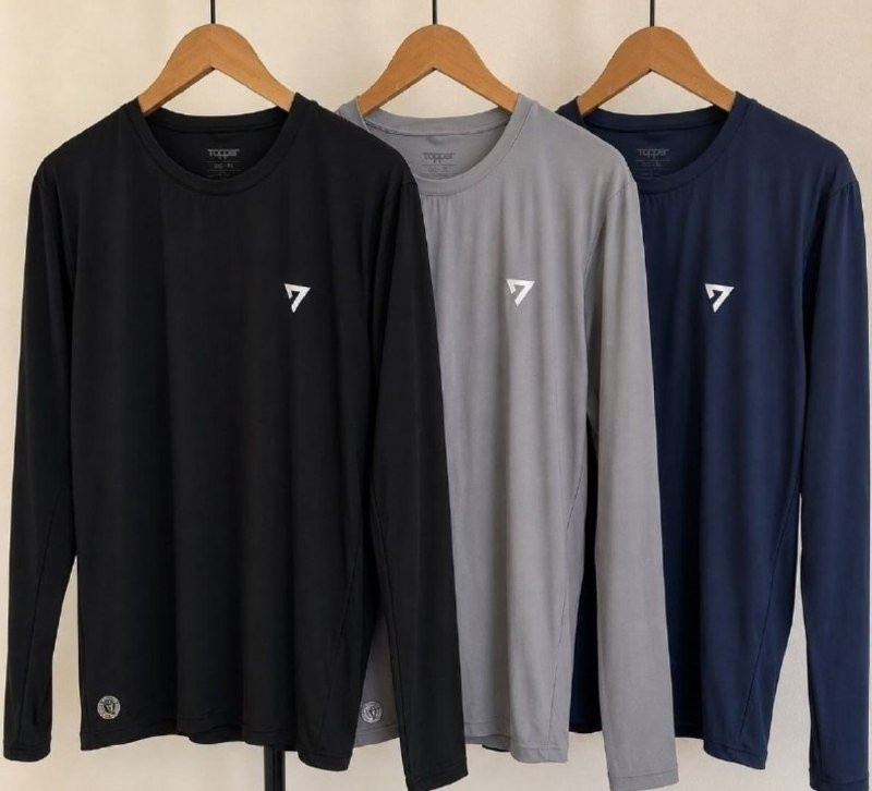 Kit 3 Camisetas Térmicas Segunda Pele Uv50