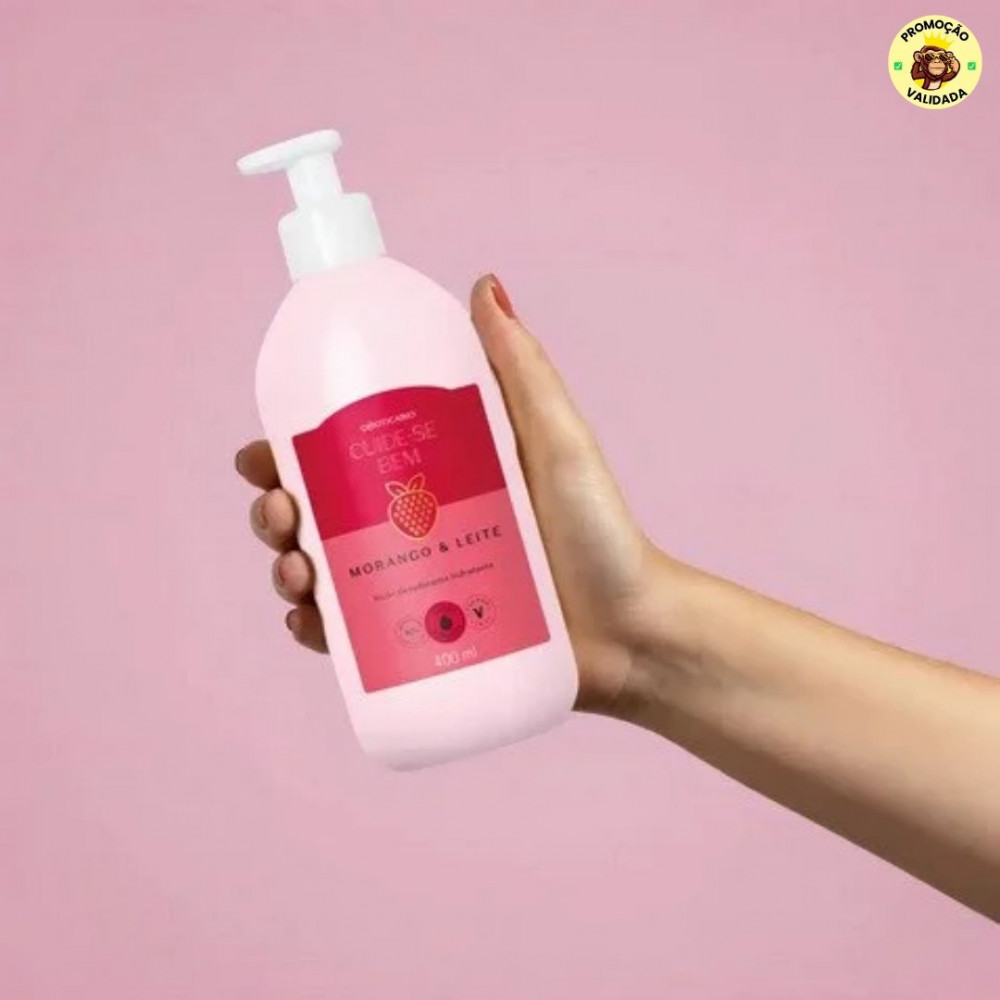 Hidratante Cuide-se Bem Morango e Leite 400ml O Boticário