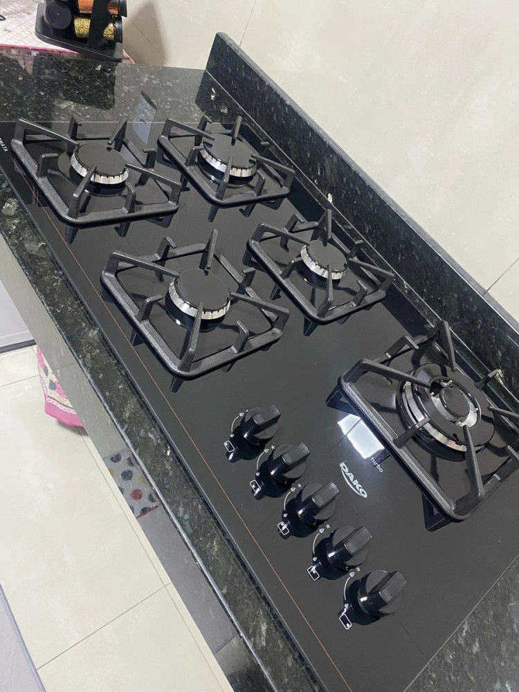 Cooktop 5 Bocas Dako Diplomata Vidro Bivolt