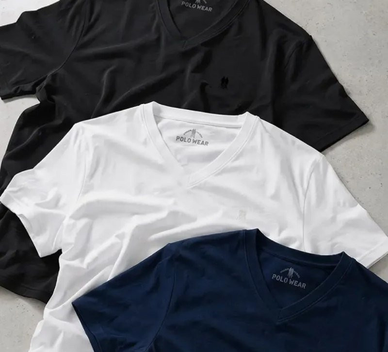 Kit 3 Camisetas Gola V Polo Wear