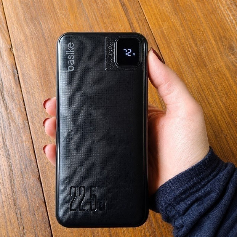 Power Bank Basike 20000mAh Preto 22.5W