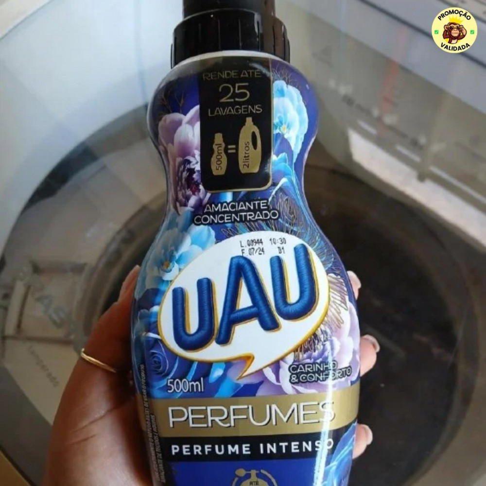Uau Amaciante Concent Perfumes Carinho E Conforto 500 Ml