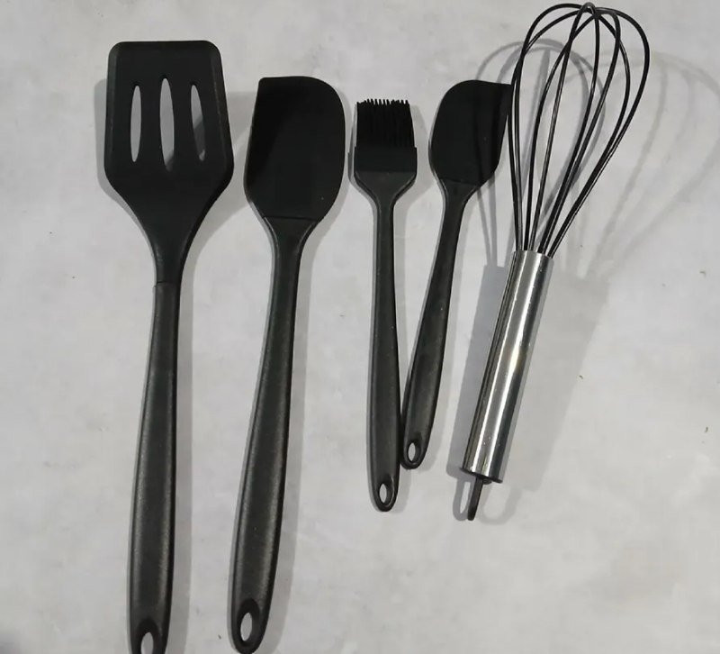Kit 5 Utensílios Cozinha Silicone