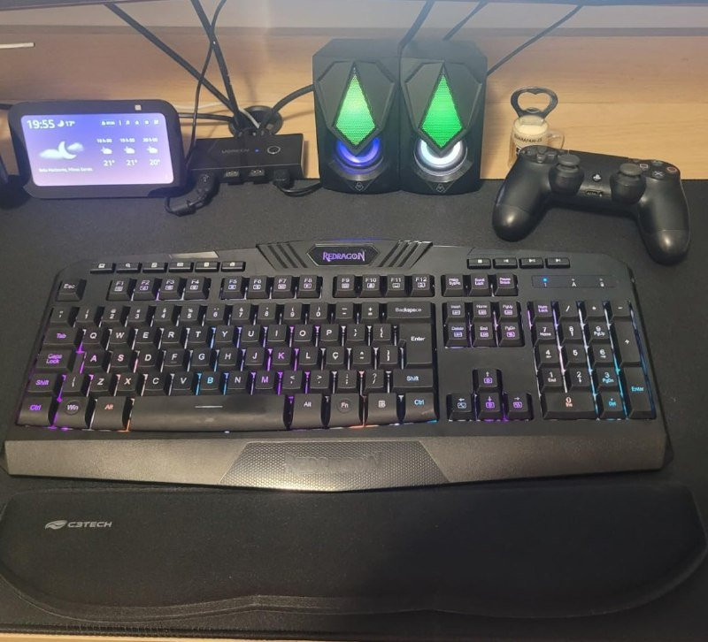 Teclado Membrana Gamer Redragon Harpe Wireless