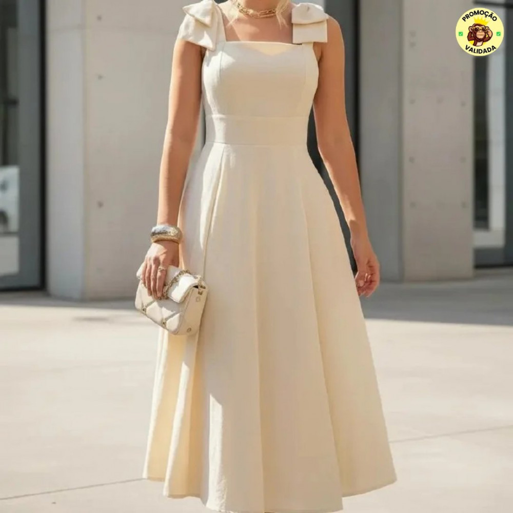 Vestido Longo De Linho