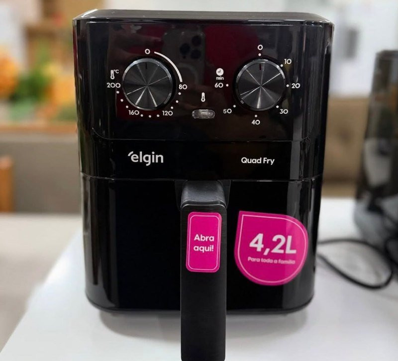 Fritadeira Elétrica Air Fryer Quad Fry 4,2 L Elgin