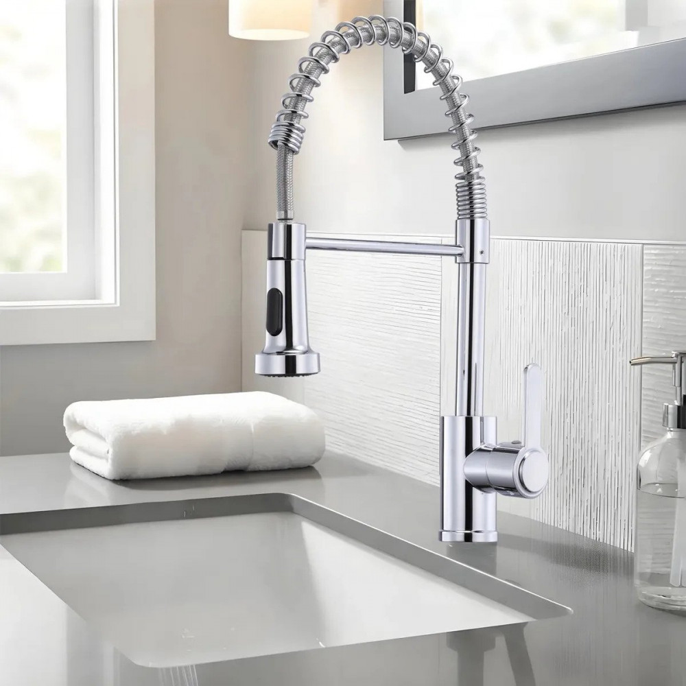 Torneira Aço Inox Hongyu Flexível Prata