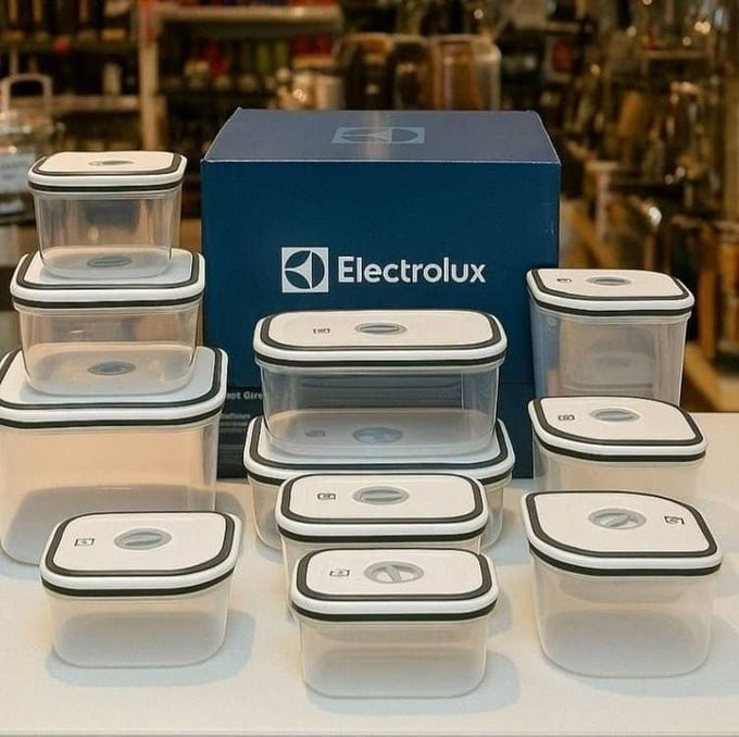 Jogo de Potes de Plástico Hermético Electrolux com Tampa - 10 Peças