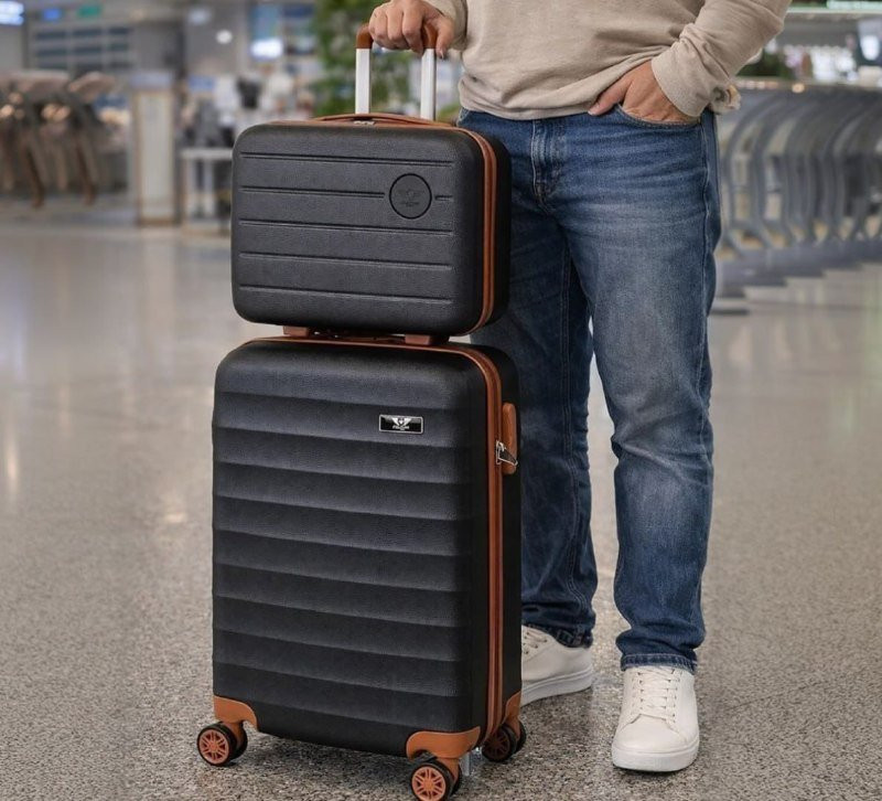 Kit Mala De Viagem 10kg Abs Cadeado 360