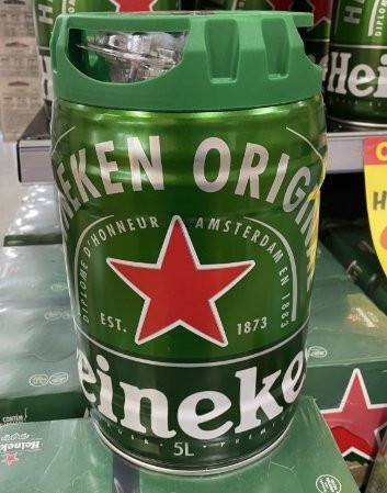 Cerveja Premium 5L Barril Heineken