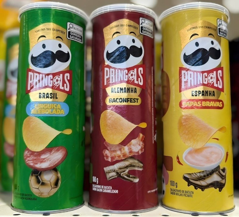 Batata Frita Pringles Tripack Especial Festa do Futebol