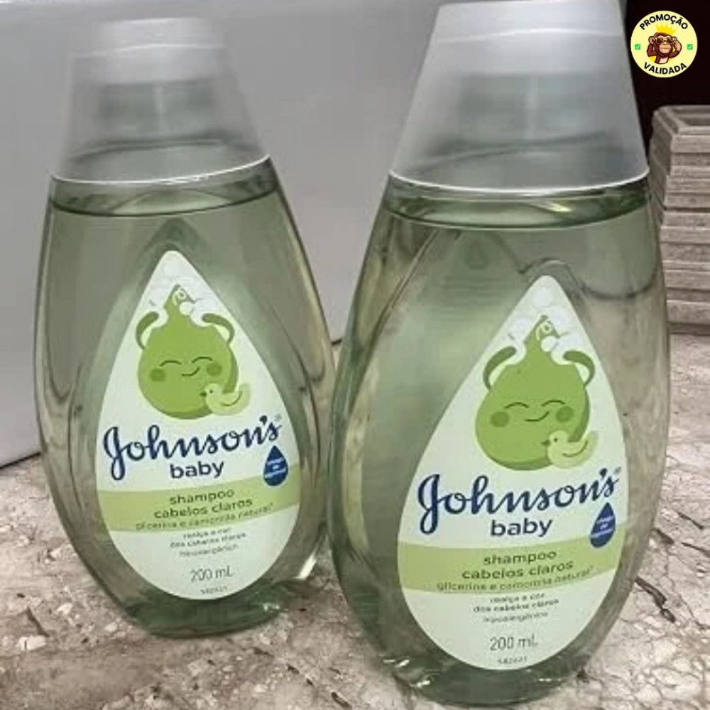 Shampoo Para Bebê Johnson's Baby Para Cabelos Claros