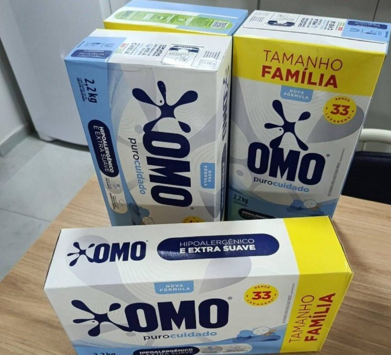 🫧 Lava-Roupas em Pó Omo Puro Cuidado 2,2kg
