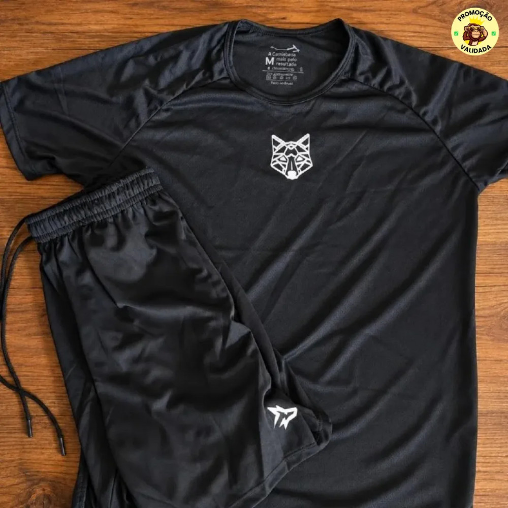 AlphaKit Alpha Bermuda Lobo Camiseta Lobo Dry Fit