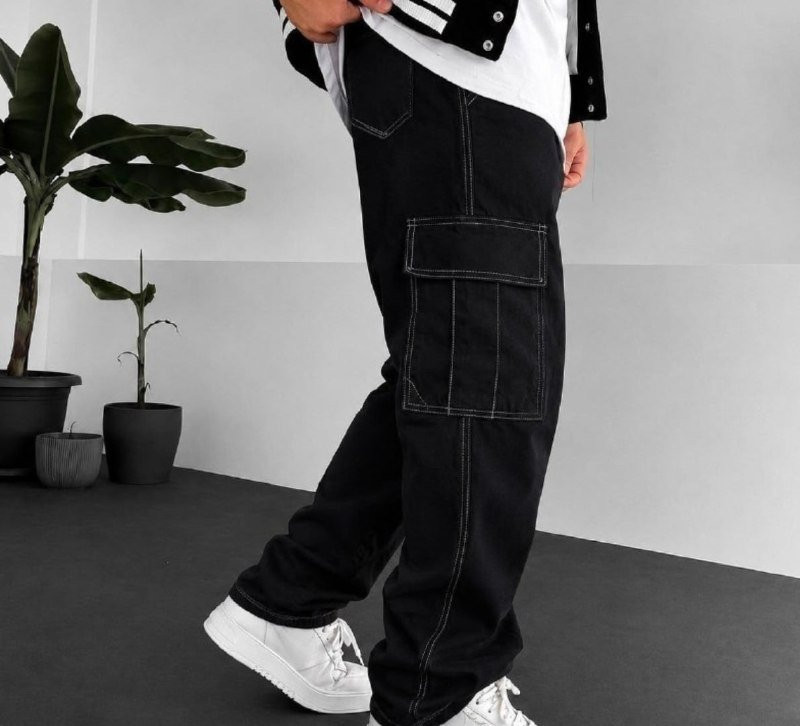 Calça Cargo Sarja 100% Algodão