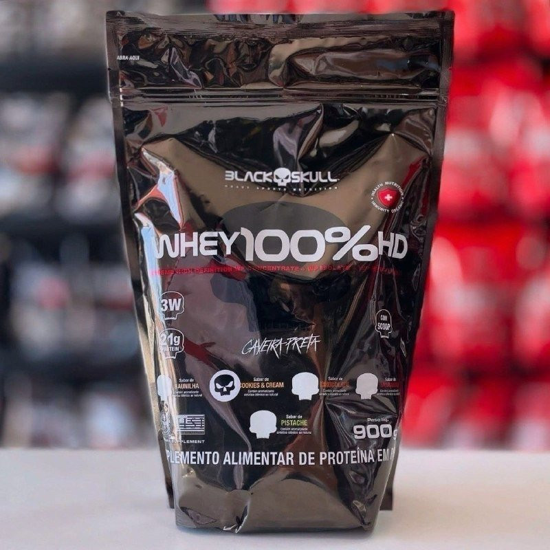 WHEY CxBWhey 100% HD Refil Black Skull 900g