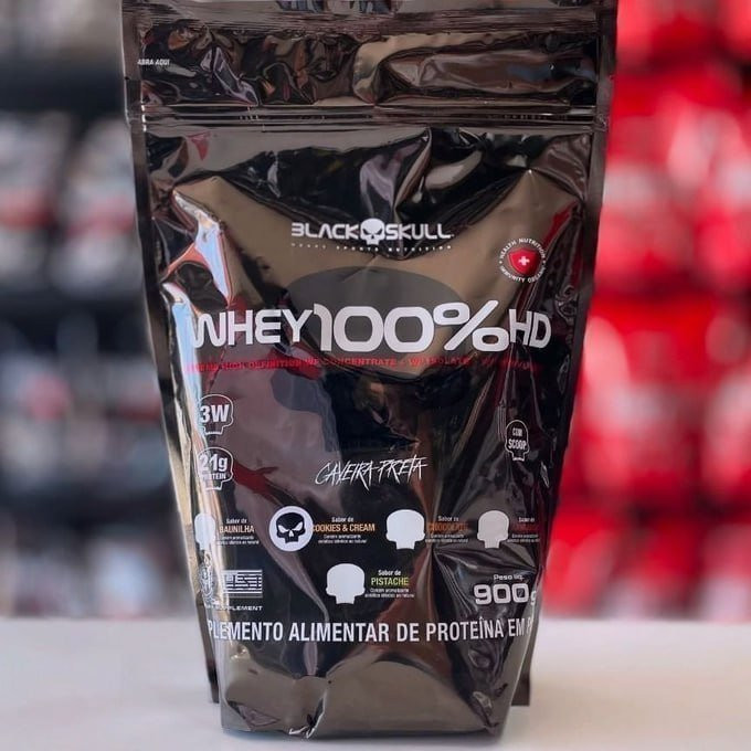 Whey 100% HD Black Skull 900g Chocolate