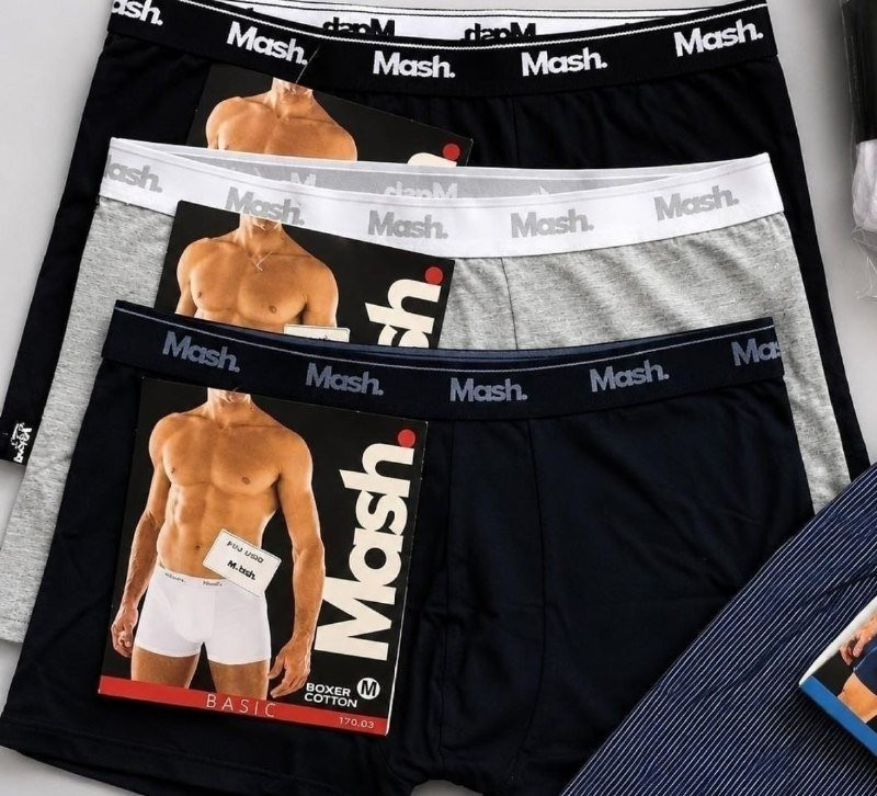 Kit 10 Cuecas Mash Boxer Algodão
