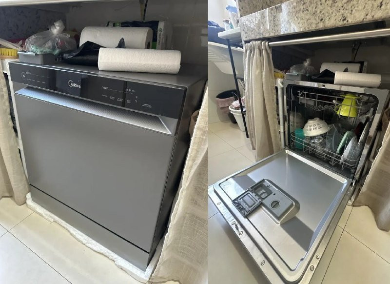 Lava Louças 8 Serviços Cinza Touch Plus Midea - 127v
