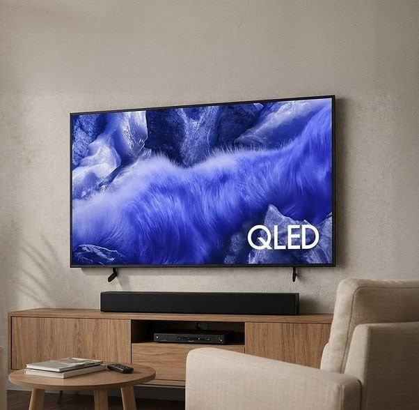 Samsung Combo: Smart AI TV 55 QLED Ultra 4K QEF1 + Soundbar