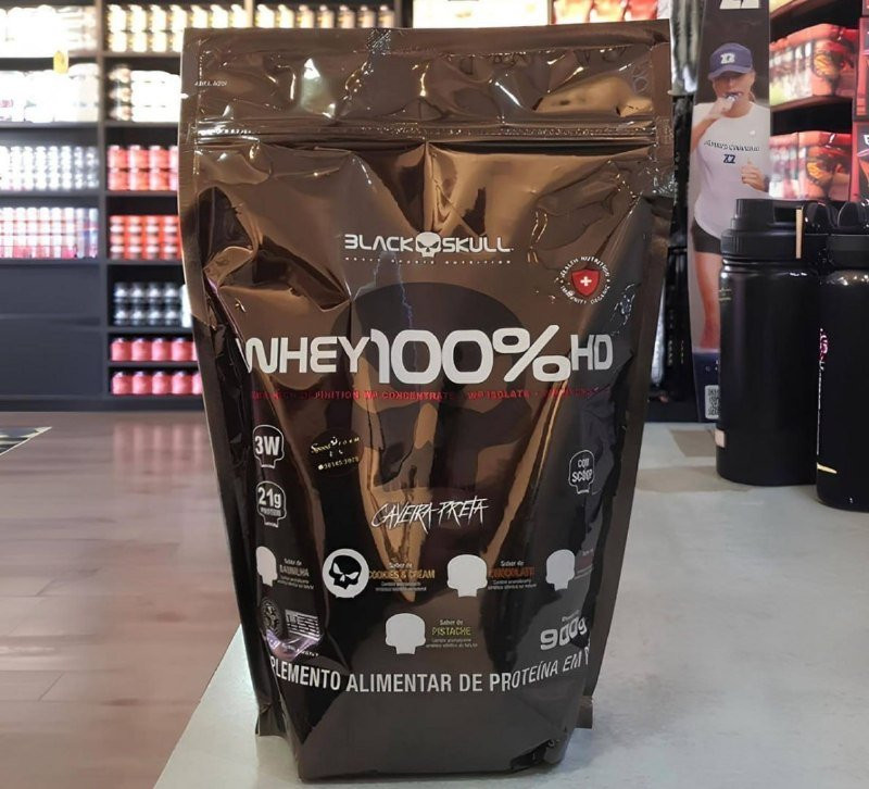 Whey 100% HD 900g Chocolate, Black Skull