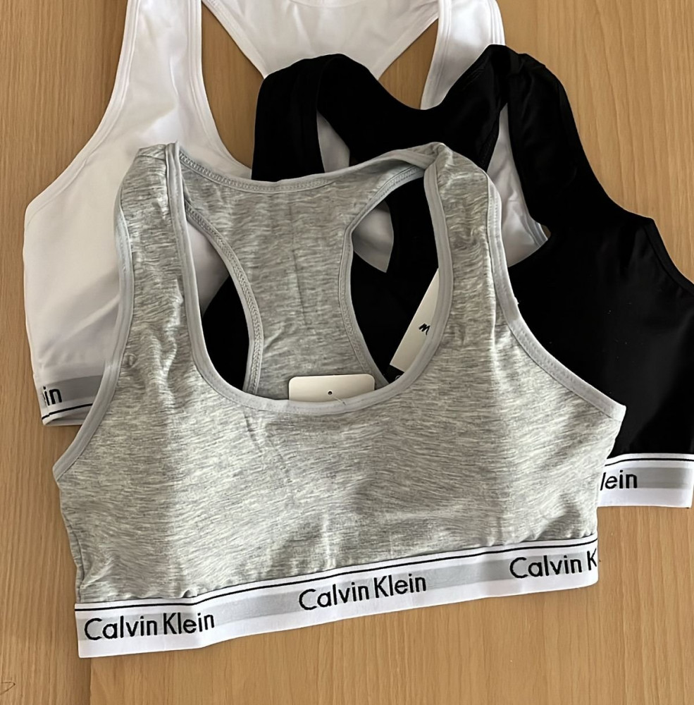 Top Regata Fitness Calvin Klein Original Branco P