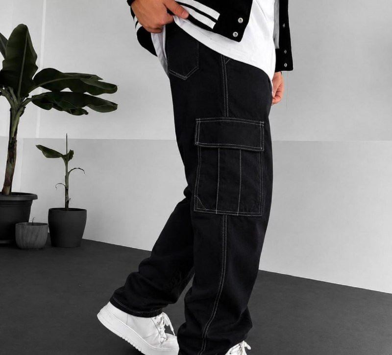 Calça Cargo Básica Sarja