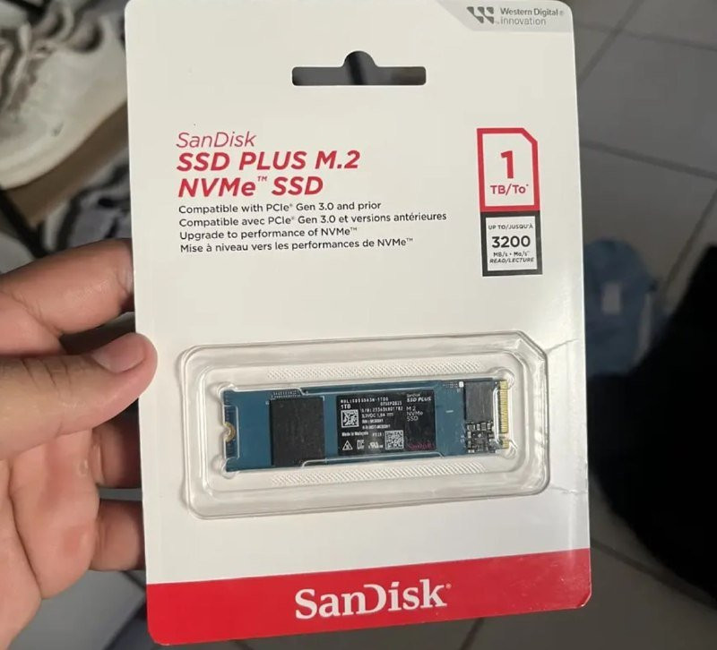 SSD M.2 1TB Sandisk Plus Nvme 2280