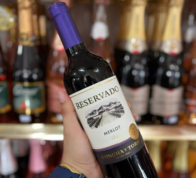 🍷 Concha y Toro Reservado Vinho Chileno Merlot 750mL