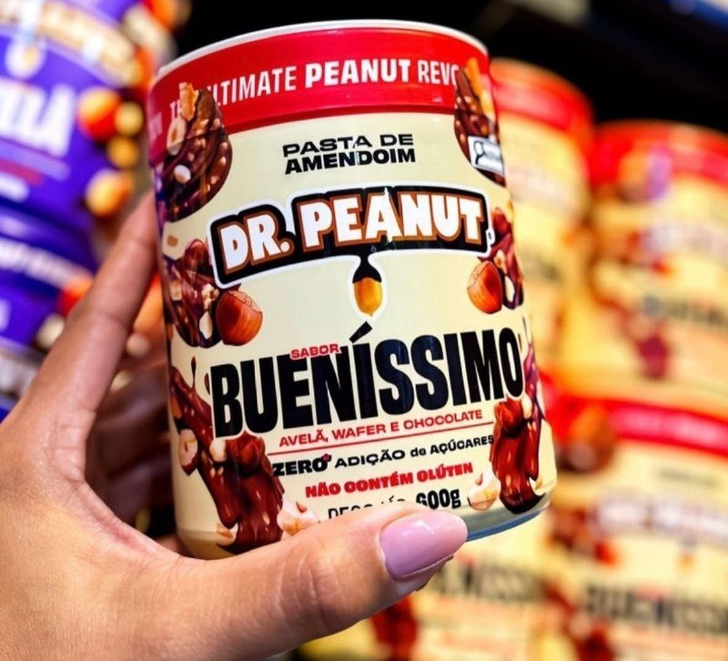 Pasta de Amendoim Dr. Peanut com Whey Protein 600g