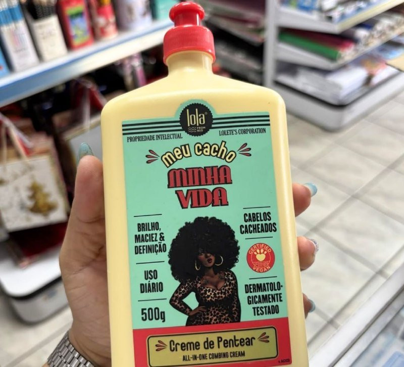 💇‍♀️ CABELIN DEFINIDO Meu Cacho Minha Vida, Creme de Pentear, 500ml - Lola