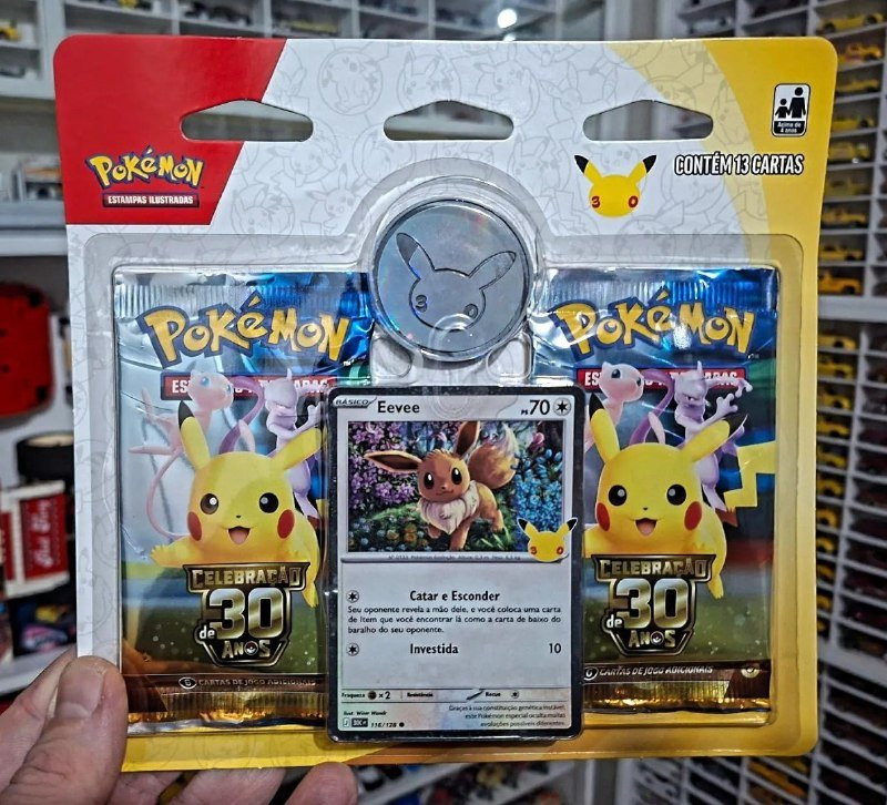 Pokémon Blister Duplo Celebrações 30 Anos Eevee
