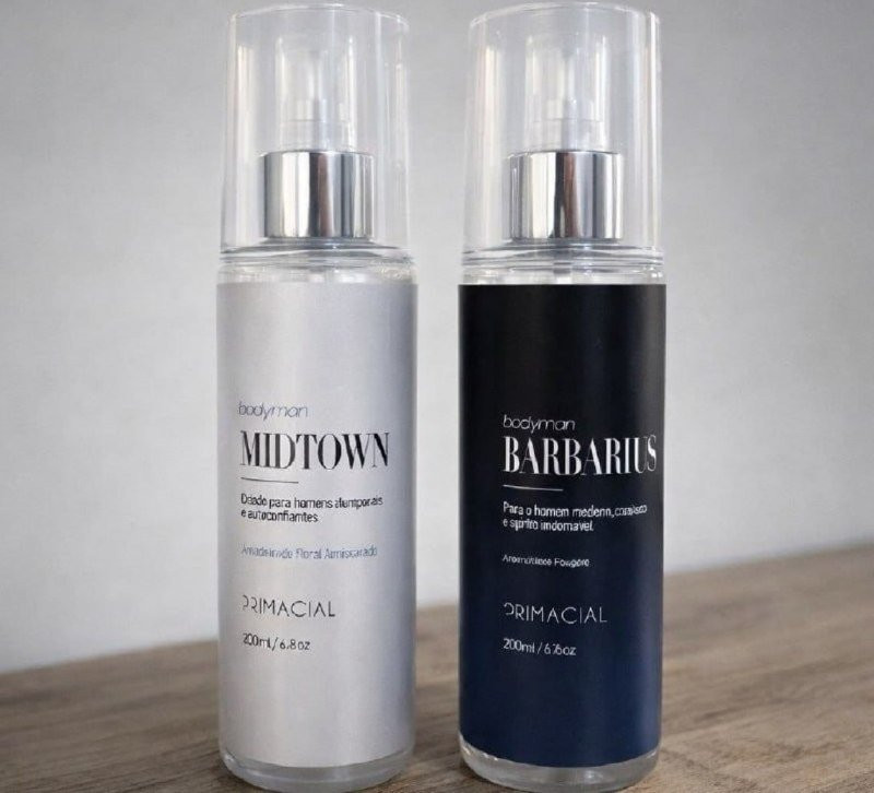 Kit Body Splash Masculino Barbarius e Midtown 200ml